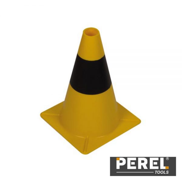 Cone De Sinalização Amarelo/Preto - 30 Cm PEREL - (1189-30)