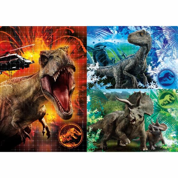 Puzzle 3x48pcs 32x22cm JURASSIC WORLD CLEMENTONI - Image 2
