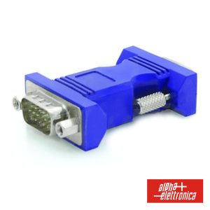 Ficha Adaptadora VGA Macho/Macho Hd15 - (64-066)