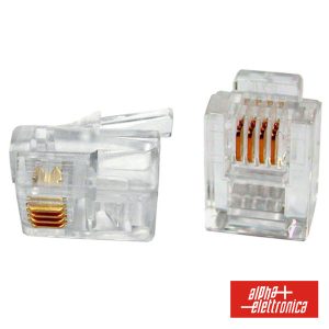 Ficha Telefone RJ11 Modular 6p4c - (94-312)