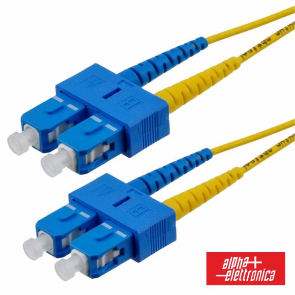 Cabo Fibra Óptica Monomodo Os2 3mm Sc/Upc-Sc/Upc 5m Alpha - (95-912/005)