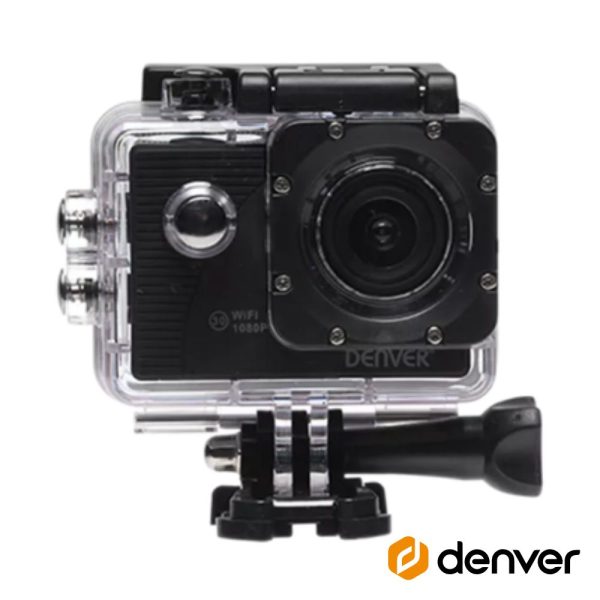 Câmara De Ação Full HD 1080P 5MP Preto DENVER - (ACT-5050W)