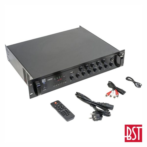 Amplificador 5 Zonas Pa 230V 350W 100V USB/FM/BT BST - Image 2