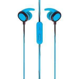 Auscultadores Stereo C/ Fios P/ Desporto Azul - (AUSC-02-BL)