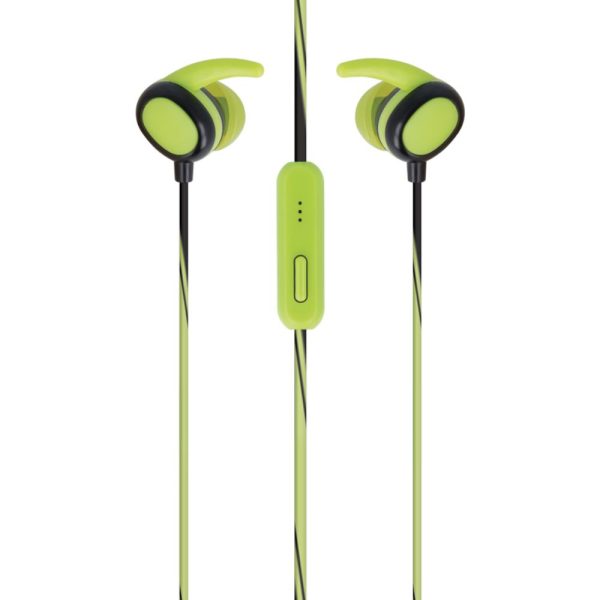 Auscultadores Stereo C/ Fios P/ Desporto Amarelo - (AUSC-02-YE)
