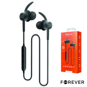 Auscultadores Bluetooth S/ Fios Mic Preto 4Sport FOREVER - (BSH-400BK)