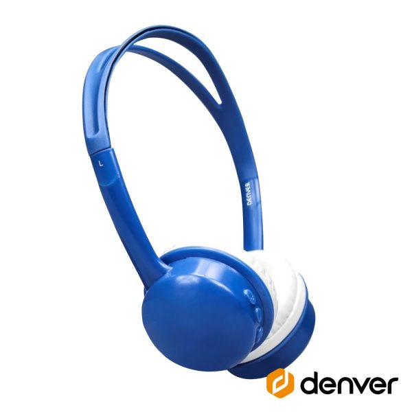 Auscultadores Bluetooth S/ Fios Azul P/ Crianças DENVER - (BTH-150BLUE)