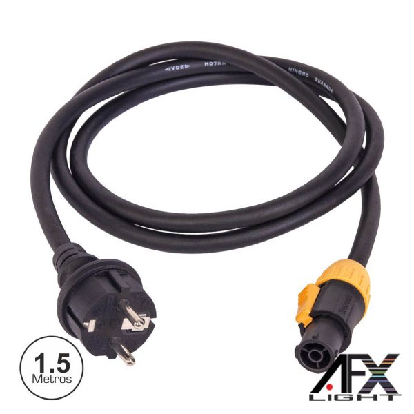 Cabo Alimentação powerCON TRUE1 IP65 1.5m AFXLIGHT - (CAB-IP65-T1)