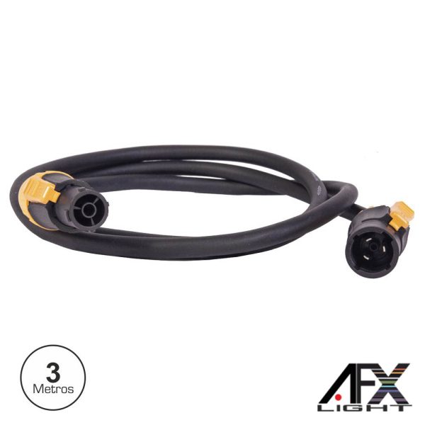 Cabo Alimentação Extensão powerCON TRUE1 IP65 3m AFXLIGHT - (CAB-IP65-T3)