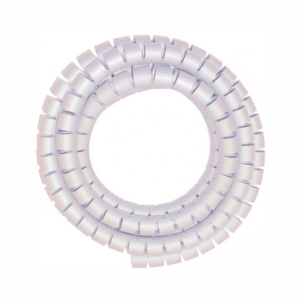 Protetor de Cabo Espiral Branco Transparente 2m Ø16mm - (CABLEPROT-01)