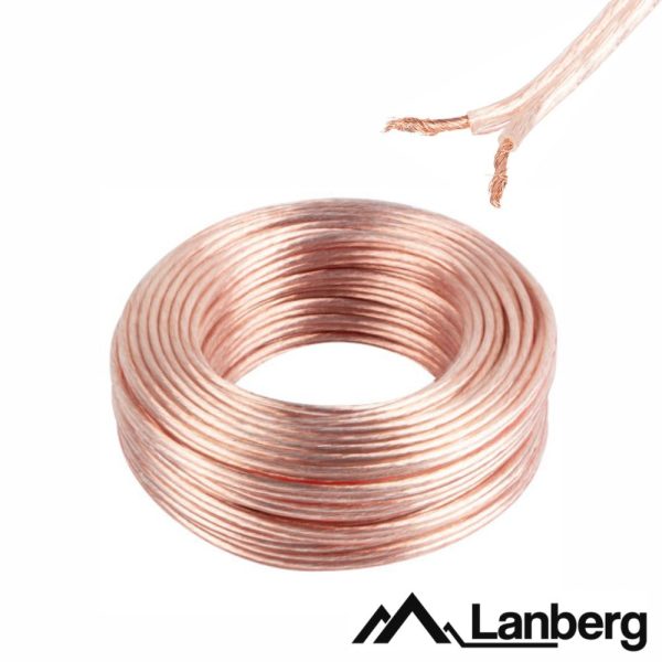 Cabo Coluna 2x4.0mm Transparente Paralelo 25m LANBERG - (SC-2X40-10CC-0250)