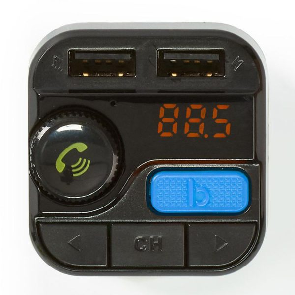 Transmissor FM Bluetooth 2USB/MicroSD F. Isqueiro Preto - Image 2