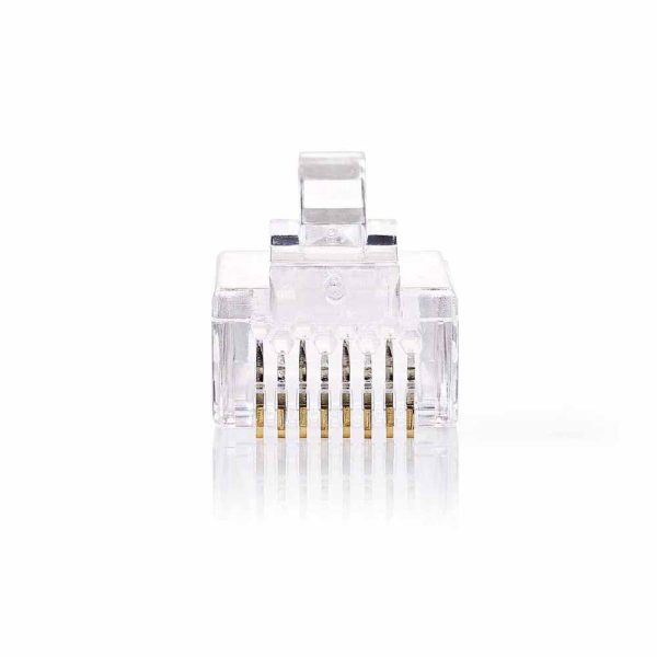 Ficha RJ45 Modular 8p8c CAT5 Passante 10X - (CCGP89331TP)
