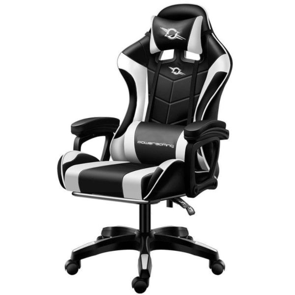 Cadeira Gaming Preto/Branca - (CGAMING05)