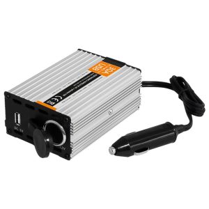 Conversor 24V-12V 30A C/ USB E Ficha Isqueiro - (CONV24-12V/30A)