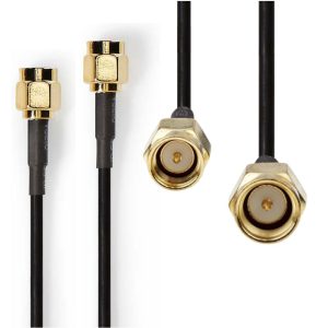 Cabo de Antena SMA Macho - SMA Macho 2.0 m Preto - (CSGP02000BK20)