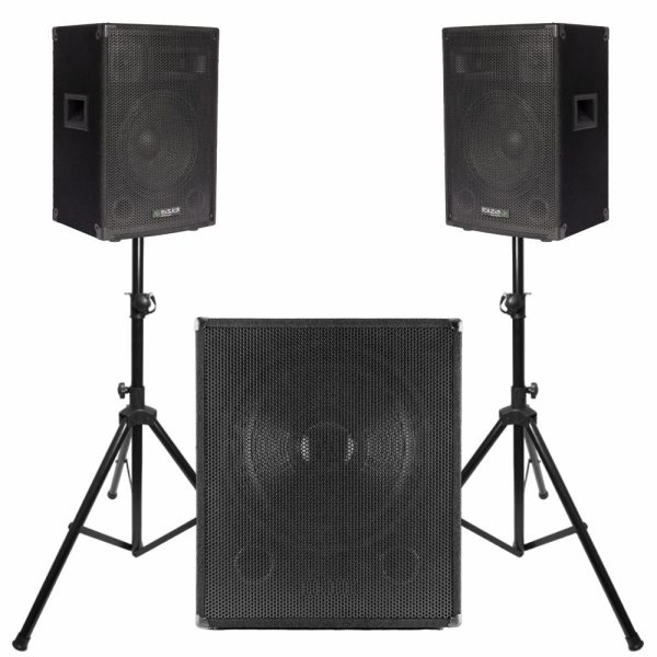 Conjunto Som Bi-Amplificado 1600W - (CUBE1510-SET)