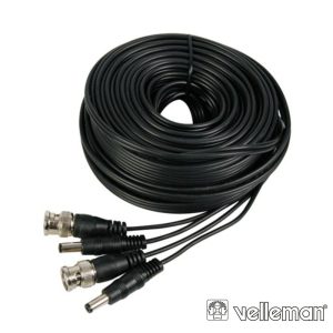 Cabo De Conexão p/ DVR4 / DC e Câmeras - 20M VELLEMAN - (DVR4/CAB)