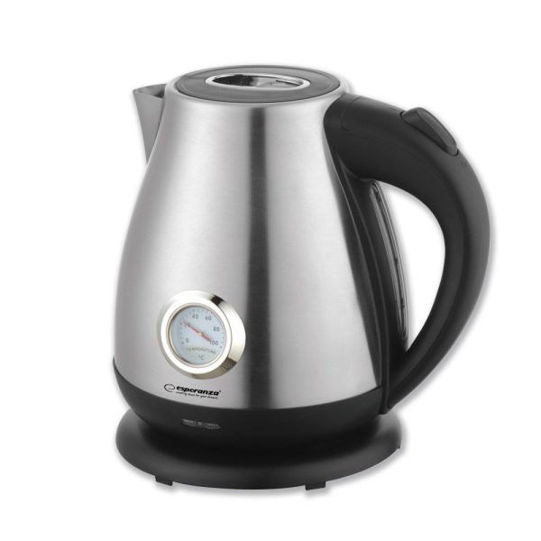 Fervedor De Água Elétrico Inox 2200W 1.7L C/ Termómetro - (EKK029)