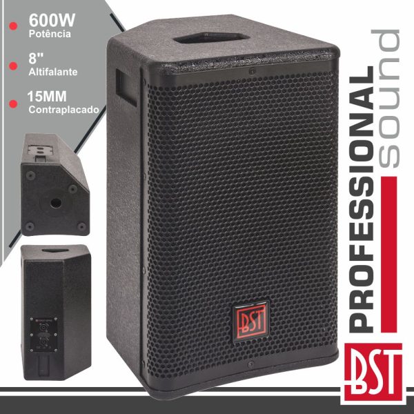 Coluna Passiva Pro 8" 600W BST - (FIRST-SP08)