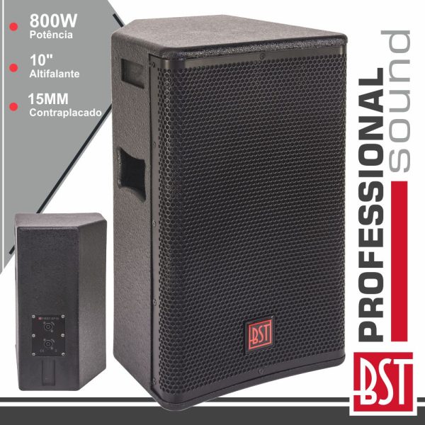 Coluna Passiva Pro 10" 800W BST - (FIRST-SP10)