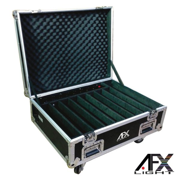 Mala Transporte DJ P/ 8barras LED Freebarquad Rodas AFXLIGHT - (FL-FREEBAR)