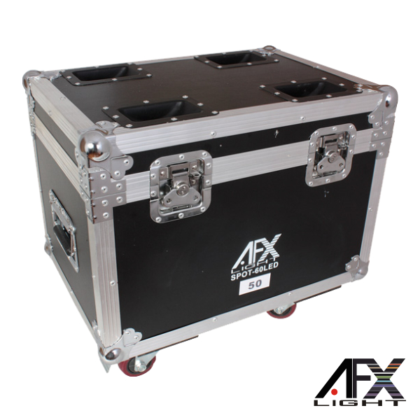 Mala Transporte DJ P/ 2moving Head Spot60led Rodas AFXLIGHT - (FL2060)