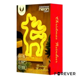 Luz LED Neon Em Forma de Veado C/ Base - (FLNW02)