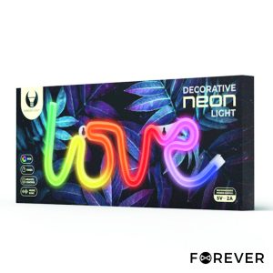 Luz LED RGB Neon Em Forma da Palavra "Love" C/ Comando - (FLRN01)
