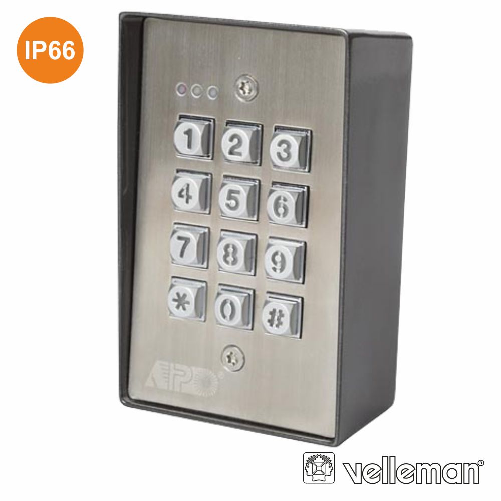 Teclado Anti-Vandalismo E Á Prova Água VELLEMAN - (HAA9350)