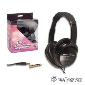 Auscultadores Stereo Deluxe Digital VELLEMAN - (HPD11)