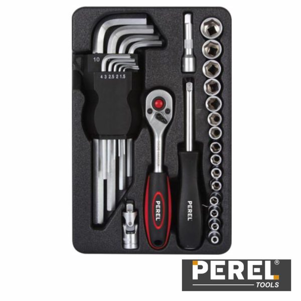 Conjunto Ferramentas Profissional 28 Peças Perel - (HSET13)