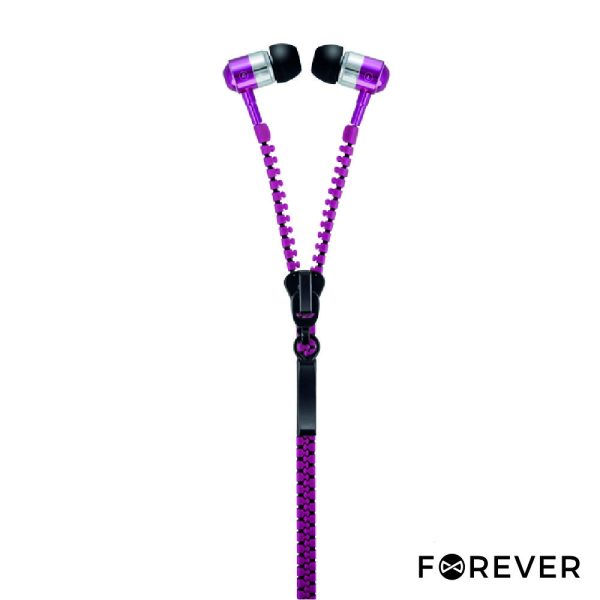 Auscultadores C/ Fios Stereo C/ Fecho Rosa FOREVER - (HST-100PINK)