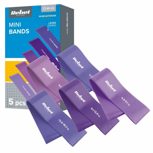 Conjunto de Bandas De Treino 2.3-18.2kg 60cm REBEL - (INVGB875)