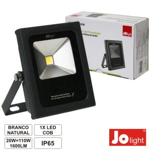 Foco LED 20W 100-240v Branco Natural 1600lm IP65 Slim Joligh - (JO438/020NW)