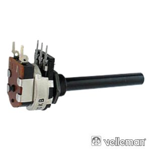Potenciómetro Logarítmico 22k Metalico Interruptor - (K022BMS)