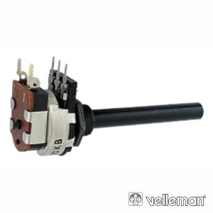 Potenciómetro Logarítmico 470k Metálico C/ Interruptor - (K470BMS)