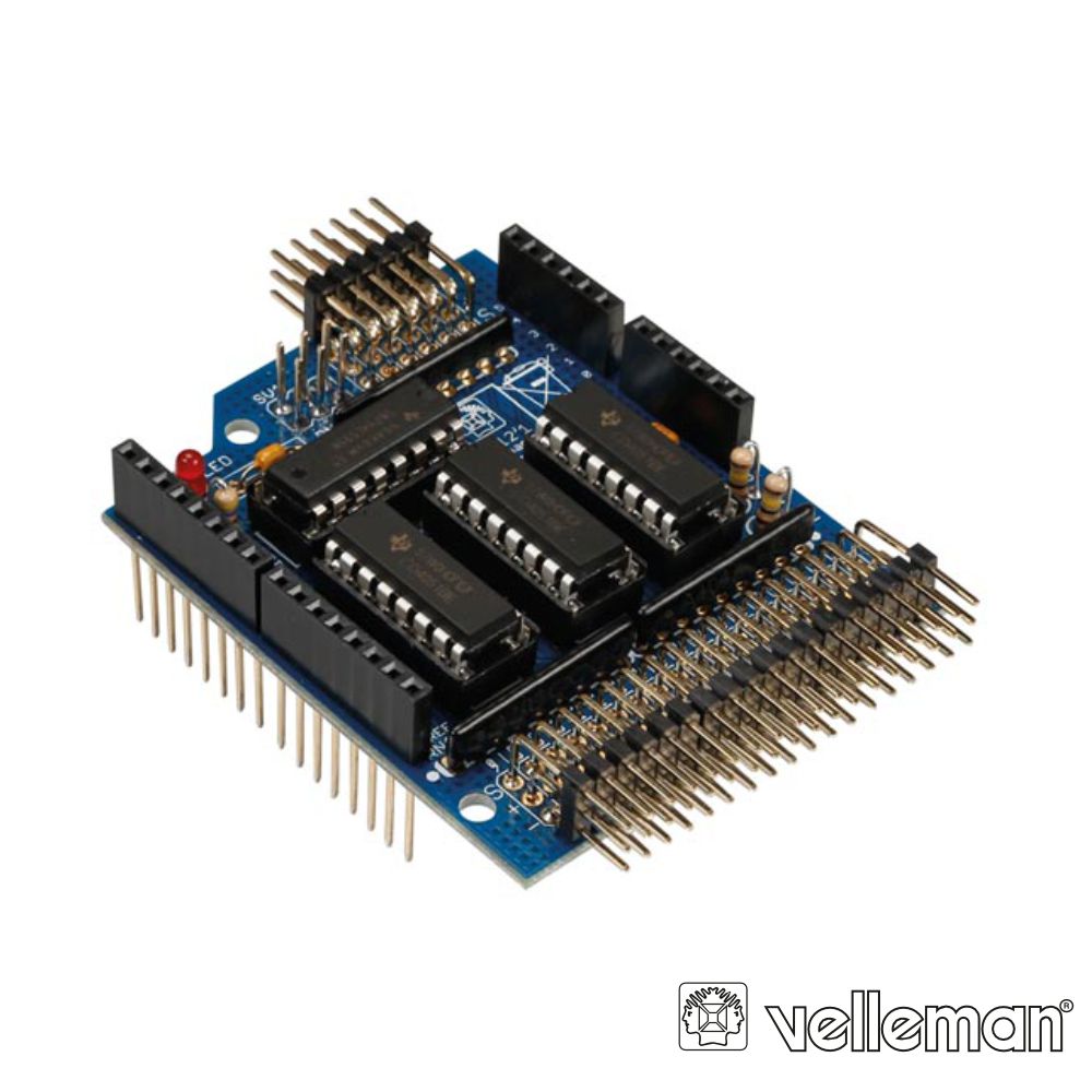 Extensão Shield C/ 24 Entradas Analógicas P/Arduino VELLEMAN - (KA12)