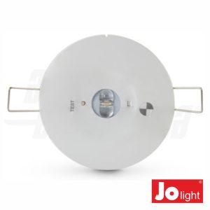 Luz Emergência LED Redonda P/ Embutir 3W 230V IP20 - (KL994-10)