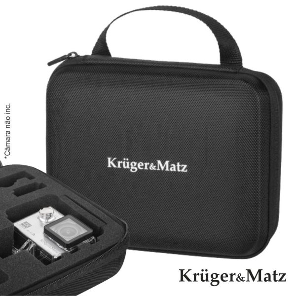 Mala P/ Câmaras De Ação Kruger Matz E Gopro - (KM0213)