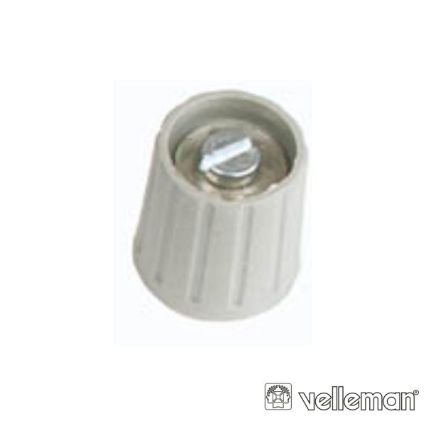 Botão p/ Potenciómetro Cinzento 15mm/6mm VELLEMAN - (KN156G)