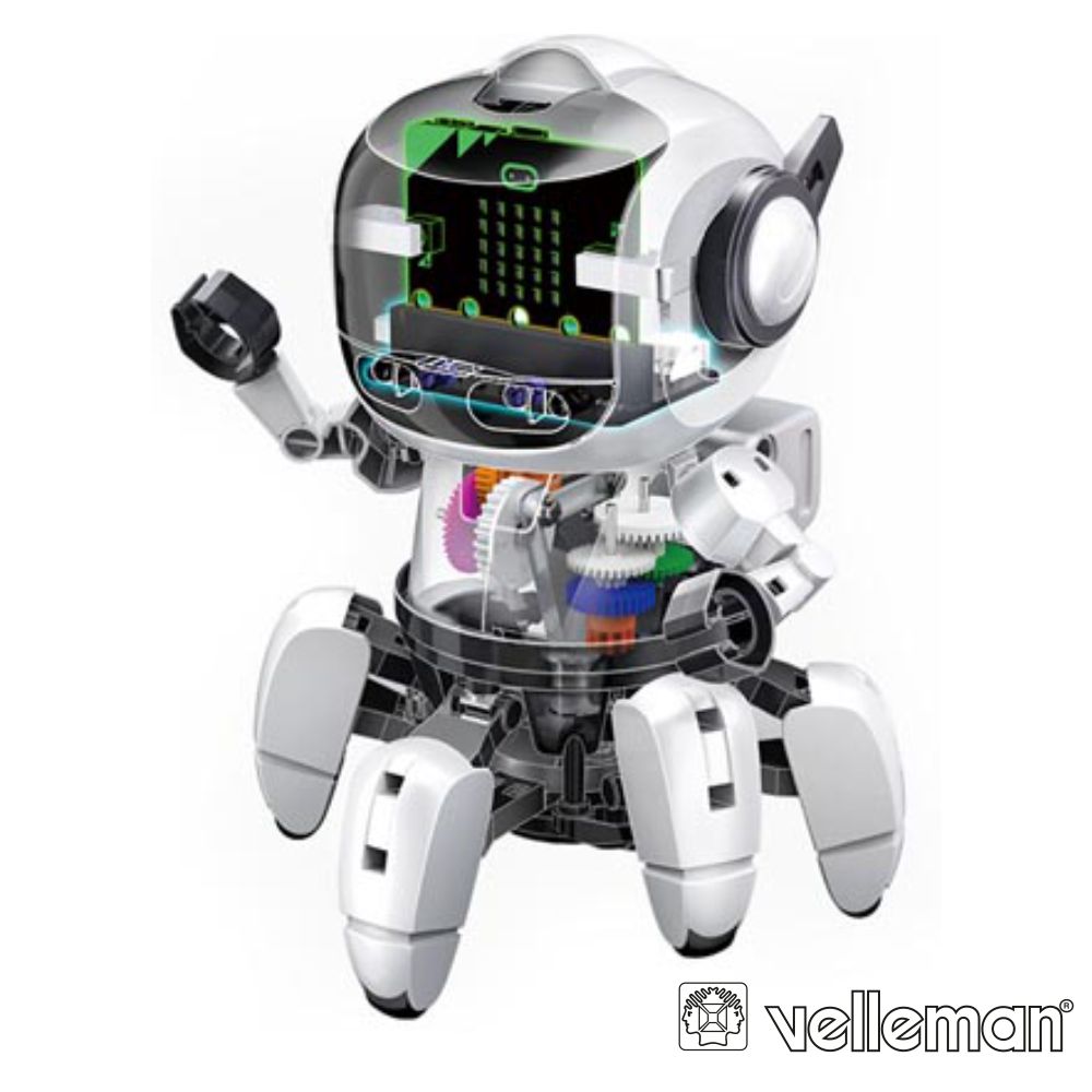 Kit Robô C/ 6 Pernas Tobbie II 118 Peças VELLEMAN - (KSR20)