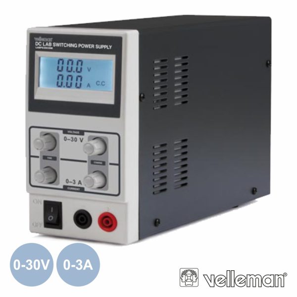 Fonte De Alimentação Digital 0-30V / 0-3a VELLEMAN - (LABPS3003SM)