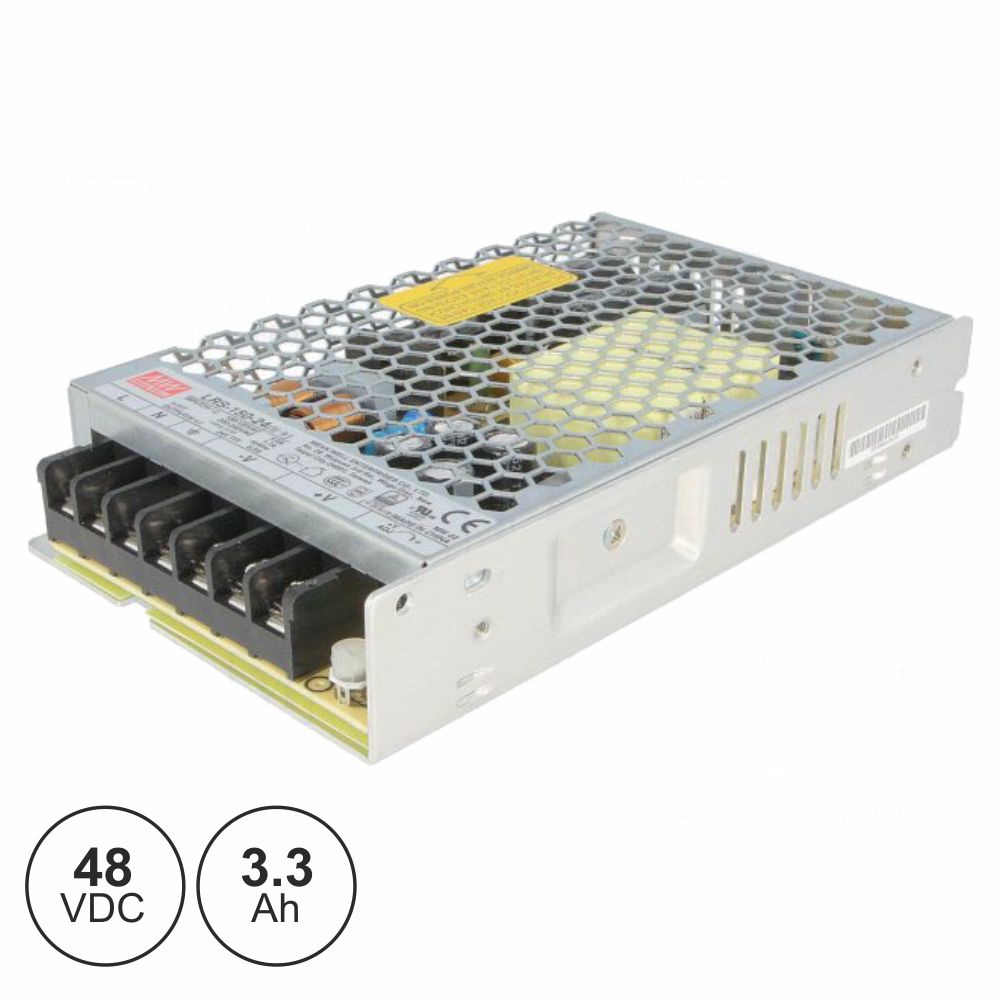 Fonte De Alimentação Industrial 48v 158W 3.3a MW - (LRS-150-48)
