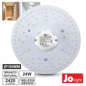 Placa LED P/ Aplique 24W 2420lm Branco Natural - (LS551/031NW)