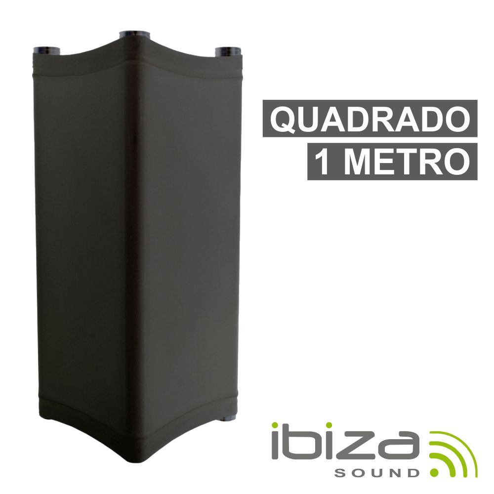 Licra P/ Estruturas Quadradas C/ 1M 190g/M² Preto IBIZA - (LYCRA-SQ-1M-BK)