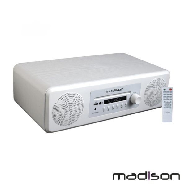 Sistema Som Amplificado 2x4" Cd/USB/BT/FM 50W Madison - (MAD-MELODY-WH)