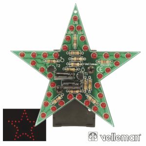 Kit Estrela LED Intermitente Vermelho VELLEMAN - (MK169R)