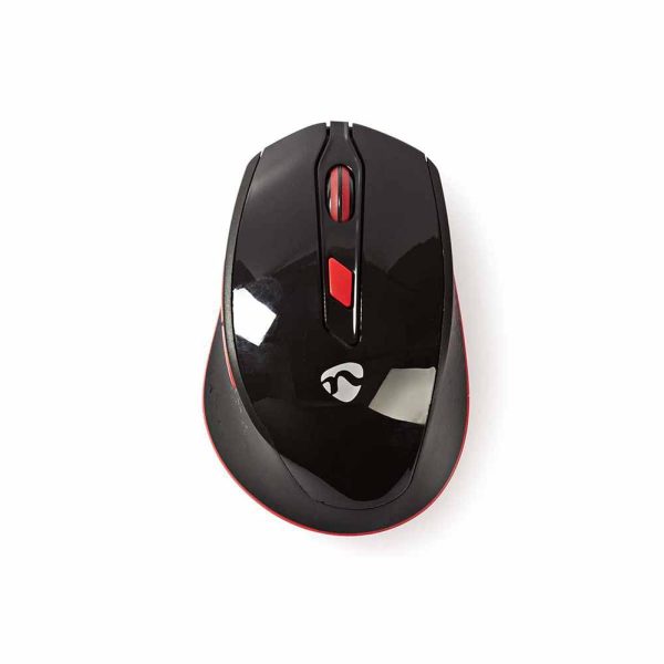 Rato S/ fios Seis botões Preto/Vermelho - (MSWS300RD)