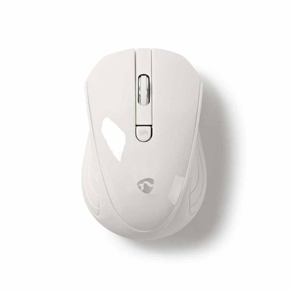 Rato S/ fios 1000 dpi 3 botões Branco - (MSWS400WT)